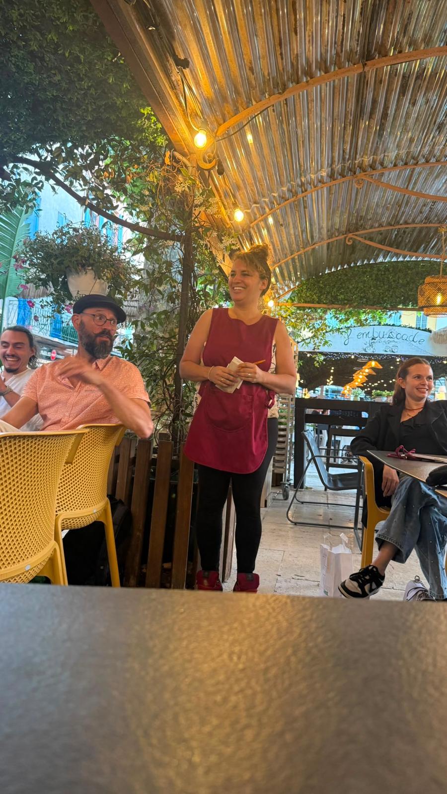 Événement d'entreprise sur la terrasse Ô p'ti KAF